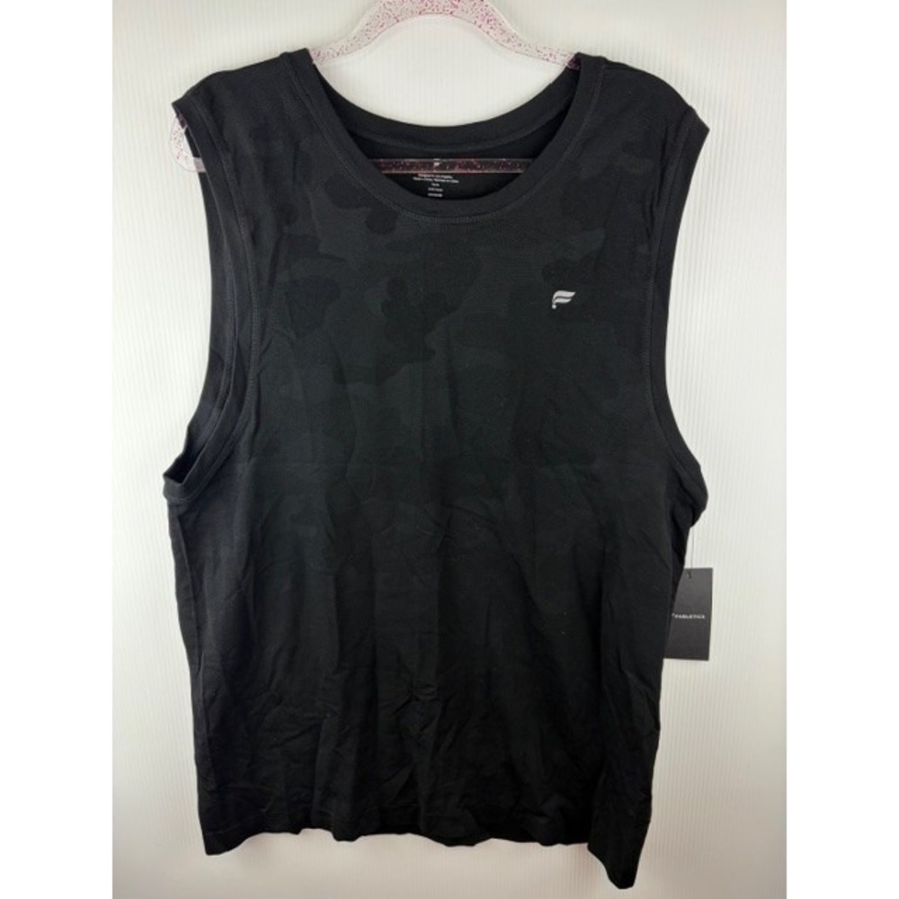 Fabletics Training Day Muscle Tank Black Tactical Camo Men's XL Gorpcore Summer